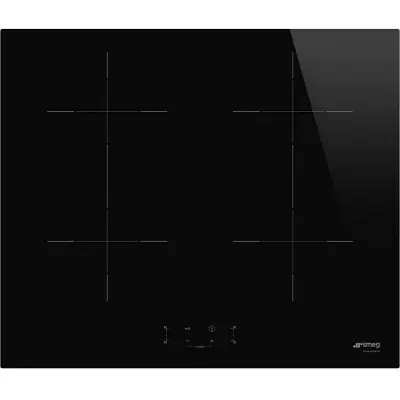 Table de cuisson induction 60cm 4 foyers verre noir - SMEG R�f. SIB2641D