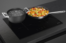 Table de cuisson induction 60cm 4 foyers verre noir - SMEG Réf. SIB2641D