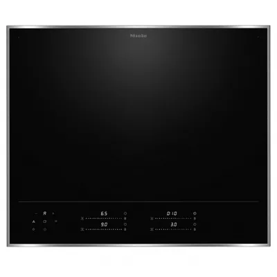 Table de cuisson induction 62cm Full Flex Noir cadre Inox - MIELE R�f. KM 8665 FR 