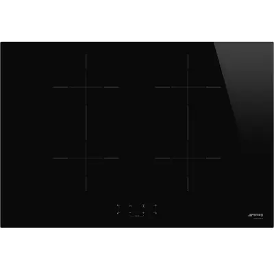 Table de cuisson induction 75cm 4 foyers verre noir - SMEG R�f. SIB2741D