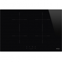 Table de cuisson induction 75cm 4 foyers verre noir - SMEG Réf. SIB2741D