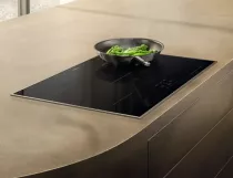 Table de cuisson induction 80cm 5 zones Noir cadre Inox  - MIELE R&eacute;f. KM 8484 FR