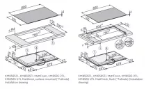 Table de cuisson induction 80cm 6 zones MattFinish Noir mat - MIELE R&eacute;f. KM 8585-2 FL 