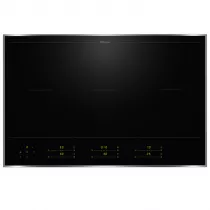 Table de cuisson induction 80cm 6 zones Noir cadre Inox - MIELE R&eacute;f. KM 8585-2 FR 