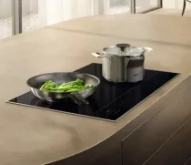 Table de cuisson induction 80cm 6 zones Noir cadre Inox - MIELE R&eacute;f. KM 8585-2 FR 