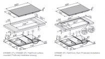 Table de cuisson induction 80cm Full Flex MattFinish Noir mat - MIELE R&eacute;f. KM 8685-2 FL 