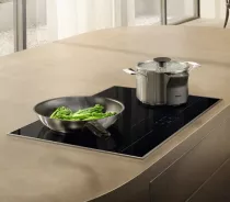 Table de cuisson induction 80cm Full Flex Noir cadre Inox - MIELE R&eacute;f. KM 8684-2 FR 