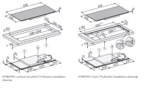 Table de cuisson induction 92cm 4 zones Noir - MIELE R&eacute;f. KM 8575 FL 