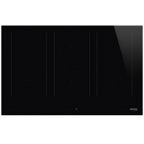 Table de cuisson induction Dolce Stil Novo 80cm 6 foyers Verre noir - SMEG Réf. SIM3864D