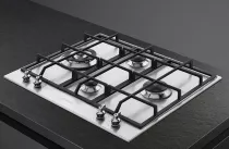 Table gaz 60cm 4 foyers Inox bross&eacute; - SMEG Elite R&eacute;f. PX364L