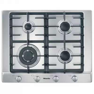 Table gaz 65cm 4 br�leurs Inox - MIELE R�f. KM2012