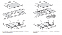 Table induction 60cm 3 foyers Noir - MIELE Réf. KM 7360 FL