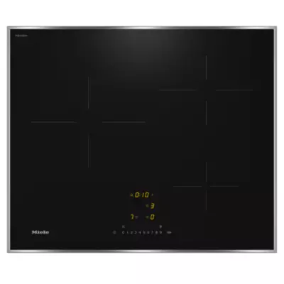 Table induction 60cm 3 zones Noir / cadre Inox - MIELE R�f. KM 7360 FR