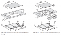 Table induction 60cm 4 zones Noir - MIELE Réf. KM 7363 FL