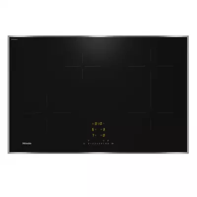 Table induction 80cm 4 zones Noir / Inox - MIELE R�f. KM 7373 FR