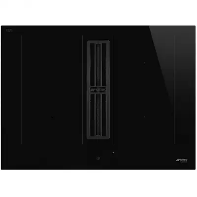 Table induction aspirante 70cm 4 foyers Noir  - SMEG R�f. HOBD472D2