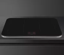 Table induction aspirante ISOLA ALTA PRO 83cm 4 zones Noir cadre Inox - SMEG Elite R&eacute;f. HHSL7845X