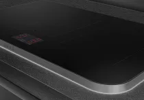 Table induction aspirante ISOLA ALTA PRO 83cm 4 zones Noir cadre Inox - SMEG Elite R&eacute;f. HHSL7845X