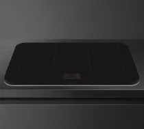 Table induction aspirante ISOLA ALTA PRO 83cm 4 zones Noir cadre Noir - SMEG Elite R&eacute;f. HHSL7845MB