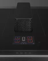 Table induction aspirante ISOLA ALTA PRO 83cm 4 zones Noir cadre Noir - SMEG Elite R&eacute;f. HHSL7845MB