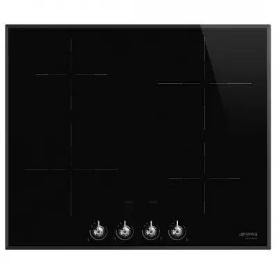 Table induction Classica 60cm 4 foyers Noir  - SMEG R�f. SI364BM