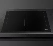 Table induction Classica 60cm 4 zones Noir Mat - SMEG Elite R&eacute;f. SIM3644N