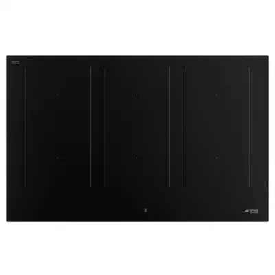 Table induction Classica 80 cm 6 zones Noir Mat - SMEG Elite R�f. SIM3864N