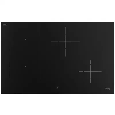 Table induction Classica 80cm 4 zones Noir Mat - SMEG Elite R�f. SIM3844N