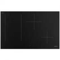 Table induction Classica 80cm 4 zones Noir Mat - SMEG Elite R&eacute;f. SIM3844N