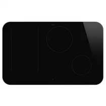 Table induction ISOLA ALTA 80cm 4 foyers Verre cadre Inox - SMEG Elite R&eacute;f. SISL7844X