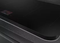 Table induction ISOLA ALTA PRO 90cm 5 foyers Noir cadre Noir - SMEG Elite R&eacute;f. SISL7955MB