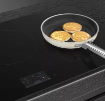 Table induction ISOLA ALTA PRO 90cm 5 foyers Noir cadre Noir - SMEG Elite R&eacute;f. SISL7955MB