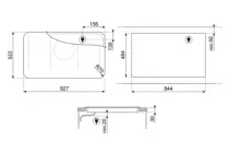 Table induction ISOLA ALTA PRO 90cm 5 foyers Noir cadre Noir - SMEG Elite R&eacute;f. SISL7955MB