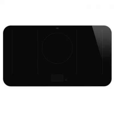 Table induction ISOLA ALTA PRO 90cm 5 zones Noir cadre Inox - SMEG Elite R�f. SISL7955X