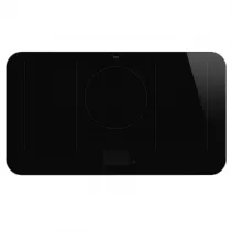 Table induction ISOLA ALTA PRO 90cm 5 zones Noir cadre Inox - SMEG Elite R&eacute;f. SISL7955X