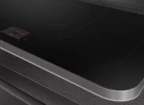 Table induction ISOLA ALTA PRO 90cm 5 zones Noir cadre Inox - SMEG Elite R&eacute;f. SISL7955X