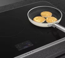 Table induction ISOLA ALTA PRO 90cm 5 zones Noir cadre Inox - SMEG Elite R&eacute;f. SISL7955X