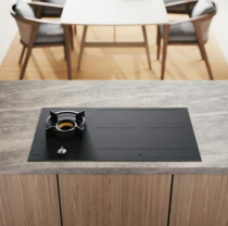 Table mixte 90cm 1 gaz + 4 induction Noir mat - ASKO Réf. HIG89524MGB1