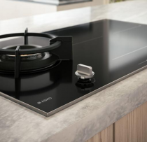 Table mixte 90cm 1 gaz + 4 induction Noir satiné - ASKO Réf. HIG89524BGB1