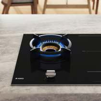 Table mixte 90cm 1 gaz + 4 induction Noir satiné - ASKO Réf. HIG89524BGB1
