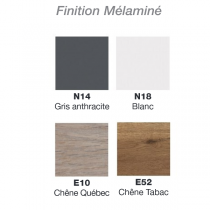 Table Parallel 100cm 1 découpe pour E90011 & E90012 - JACOB DELAFON Réf. EB12-1000-MM