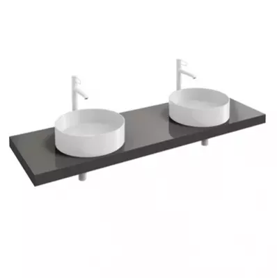 Table Parallel 160cm 2 d�coupes pour E90011 & E90012 - JACOB DELAFON R�f. EB17-1600-MM