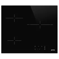 Table vitroc&eacute;ramique 60cm 3 zones Noir - SMEG Elite R&eacute;f. SE263TD2