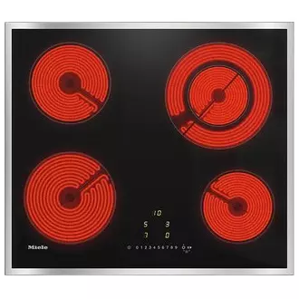 Table vitroc�ramique 60cm 4 foyers Noir - MIELE R�f. KM6520FR