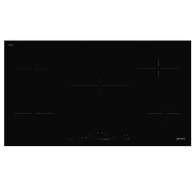 Table vitroc�ramique 90cm 5 zones Noir - SMEG Elite R�f. SE495ETD
