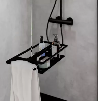 TABLETTE 40x22xh7 Noir Mat - Atelier du Bain R�f. TAB40X22LN