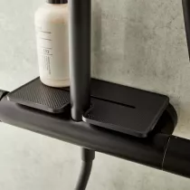 Tablette colonne de douche M&eacute;tro Noir mat - Jacob Delafon R&eacute;f. E24316-BL