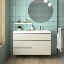 Tablette épaisseur 1,9cm avec fixations invisibles (60, 80 & 100cm) - Laque ou décor bois au choix - DECOTEC