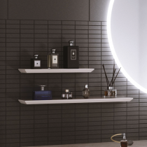 Tablette murale Karma L.80cm Céram décor / laque (à l'unité) - DECOTEC Réf. 182738x
