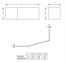 Tablier frontal + latéral Bastille bain-douche170cm Blanc brillant - JACOB DELAFON Réf. E6D208-00